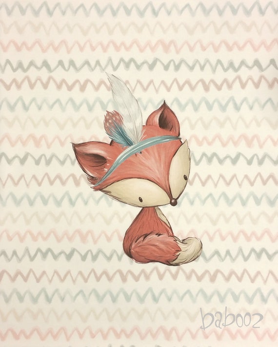 French Terry Stoff Panel Fuchs Panel French Terry Fox, Fabric