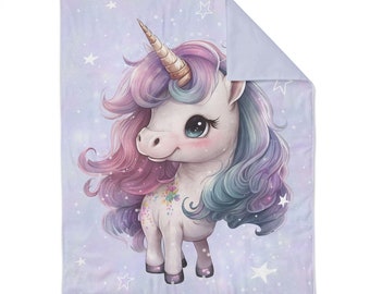 Panel XL Baumwolle Einhon / Magic Unicorn, ca. 75x105cm
