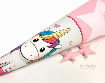 School bag unicorn with name