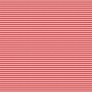 Könnte beinhalten: Ein nahtloses Muster aus dünnen weißen Streifen auf rotem Hintergrund. Die Streifen sind gleichmäßig verteilt und erzeugen ein klassisches Streifenmuster.