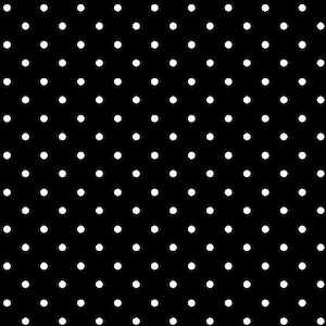 19,00Euro/m Baumwollstoff schwarz mit weißen Pünktchen - Strawberry Fields Forever