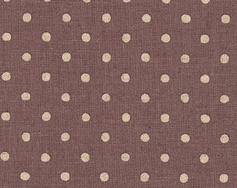 19,00Euro/m Canvas - Sevenberry Canvas Natural Dots - Stoff mit Punkten