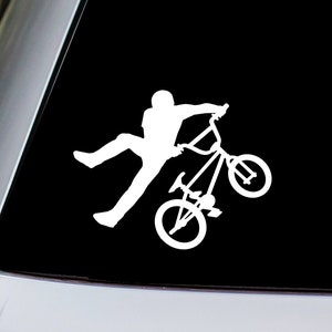 BMX Rider Vinyl Decal Sticker