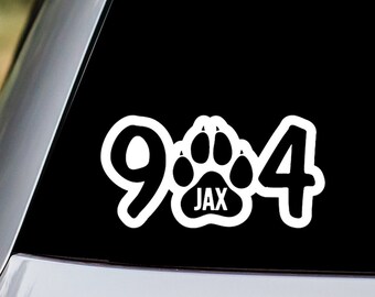 JAX 904 - Jaguar Pawprint Decal Sticker