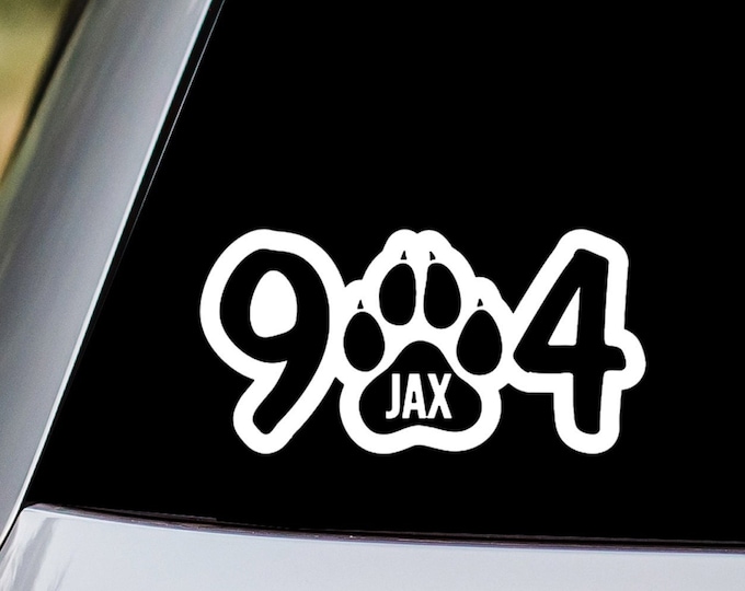 Featured listing image: JAX 904 - Jaguar Pawprint Decal