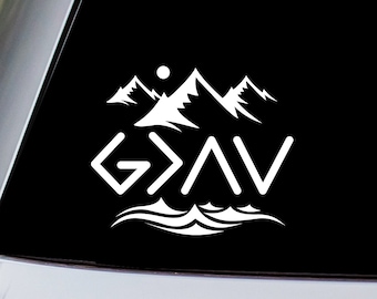 God is Greater than the Highs and Lows Vinyl Decal Sticker