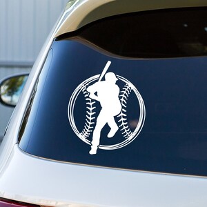 Baseball Batter Vinyl Decal Sticker