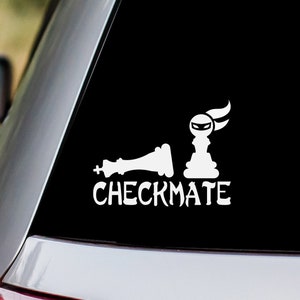 Checkmate Chess Ninja Vinyl Decal Sticker