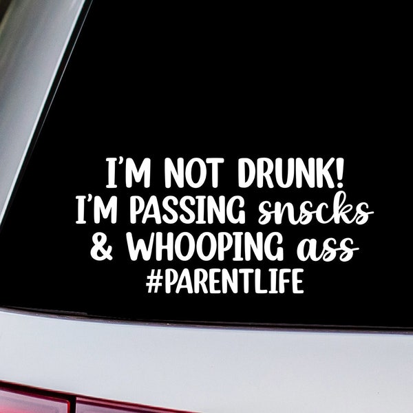 Passing Snacks and Whooping Parent Life Vinyl Decal Sticker