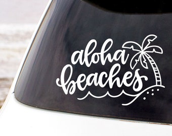 Aloha Beaches Vinyl Decal