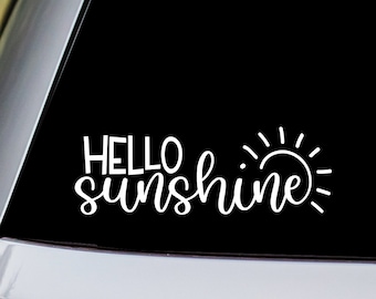 Hello Sunshine Vinyl Decal Sticker
