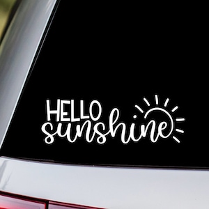 Hello Sunshine Vinyl Decal Sticker