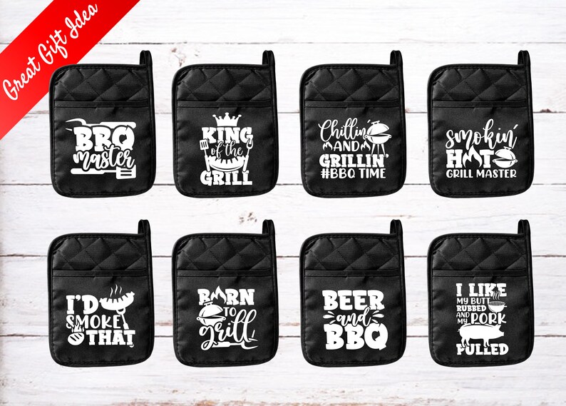 Grilling & BBQ Potholder Oven Mitt Great Father's Day Gift Idea image 2