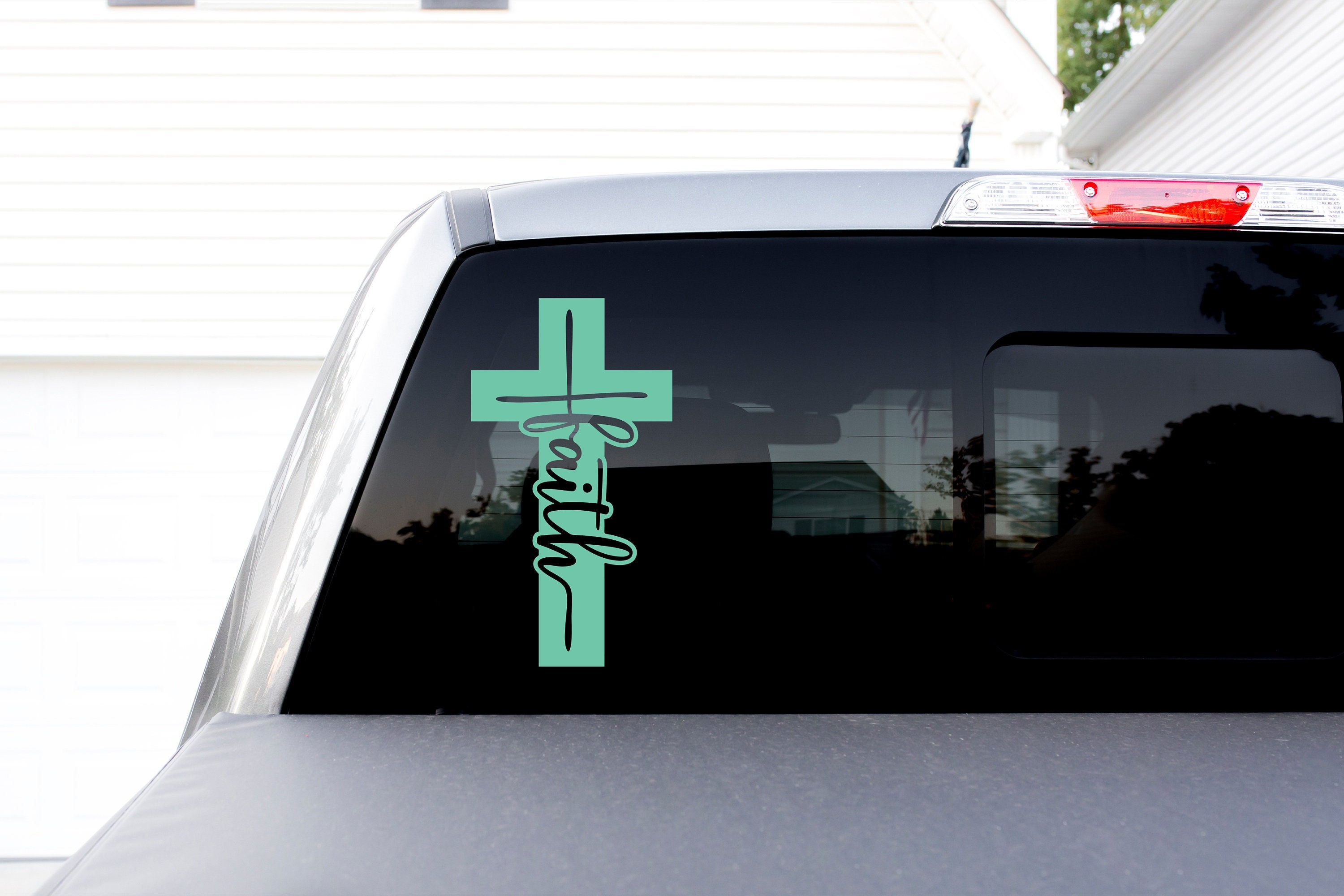 Faith Cross Vinyl Decal Sticker - Etsy