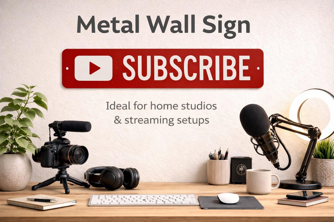 Custom Subscribe Button Mini Street Sign - Etsy