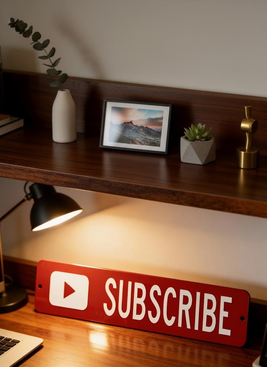 Custom Subscribe Button Mini Street Sign - Etsy