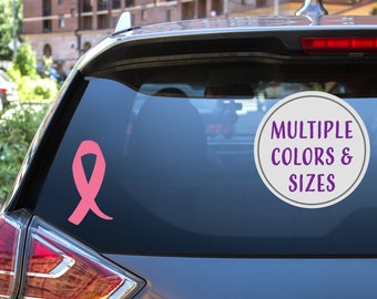 Awareness Ribbon Decal | Vinyl Window Sticker | Custom Size and Color