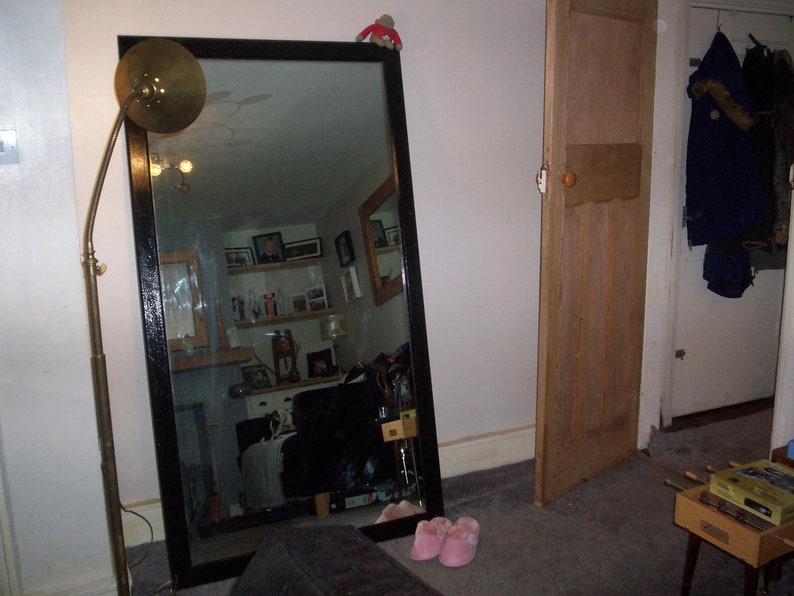 Large Floor Standing Mirror Or Wall Hung Etsy