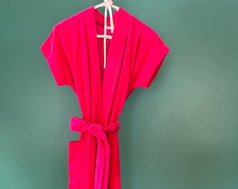 Vintage CLAUDEL velvet robe