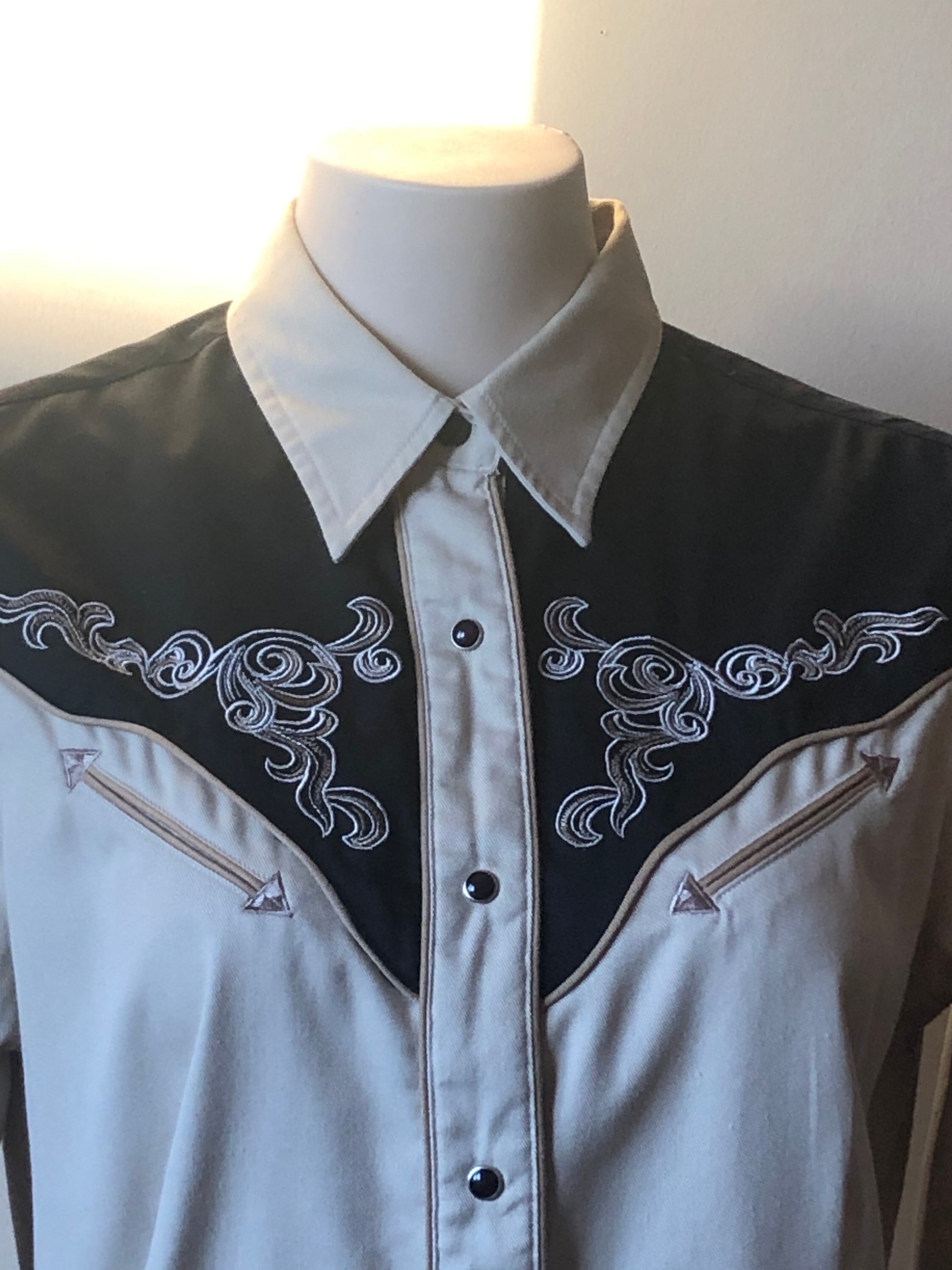 Vintage Roper western shirt Denver Colorado Etsy