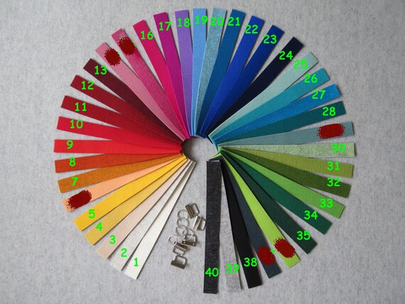 100/% Wollfilz 32 Farben 25 cm lang 25mm breit Filzstreifen 3mm dick