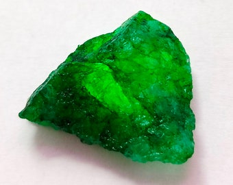 Natural Green Beryl (Trapiche) Rough Loose Gemstone Genuine Green Beryl Trapiche Rough Gemstone