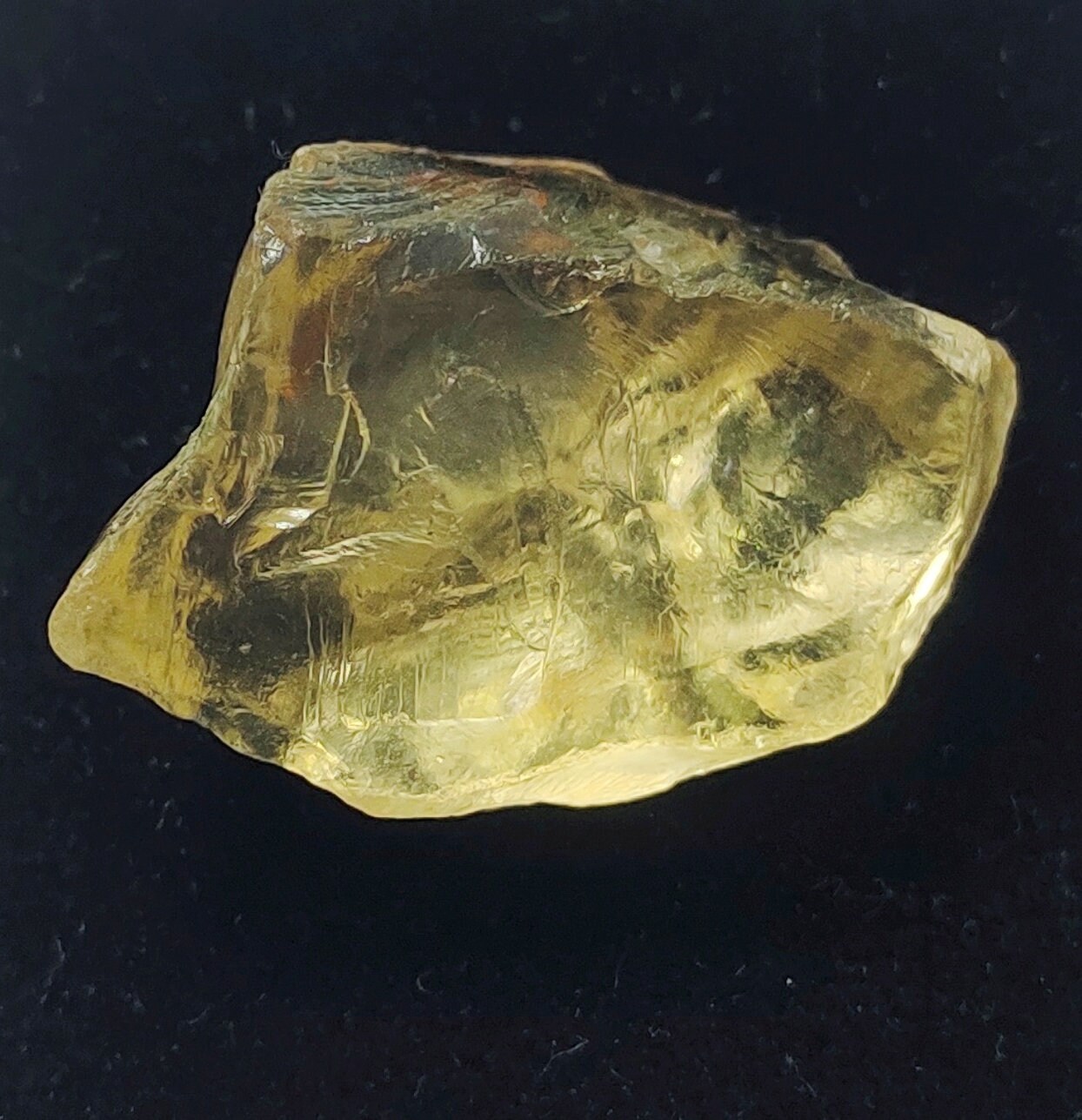 Énorme Topaze Lemon Brute Naturelle De 213 Ct – Brésil, Pierre Transparente Exceptionnelle !
