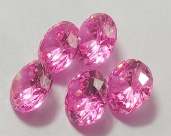 天然ピンクジルコンファセットラウンドシェイプ宝石 8x8x4 mm - Etsy 日本