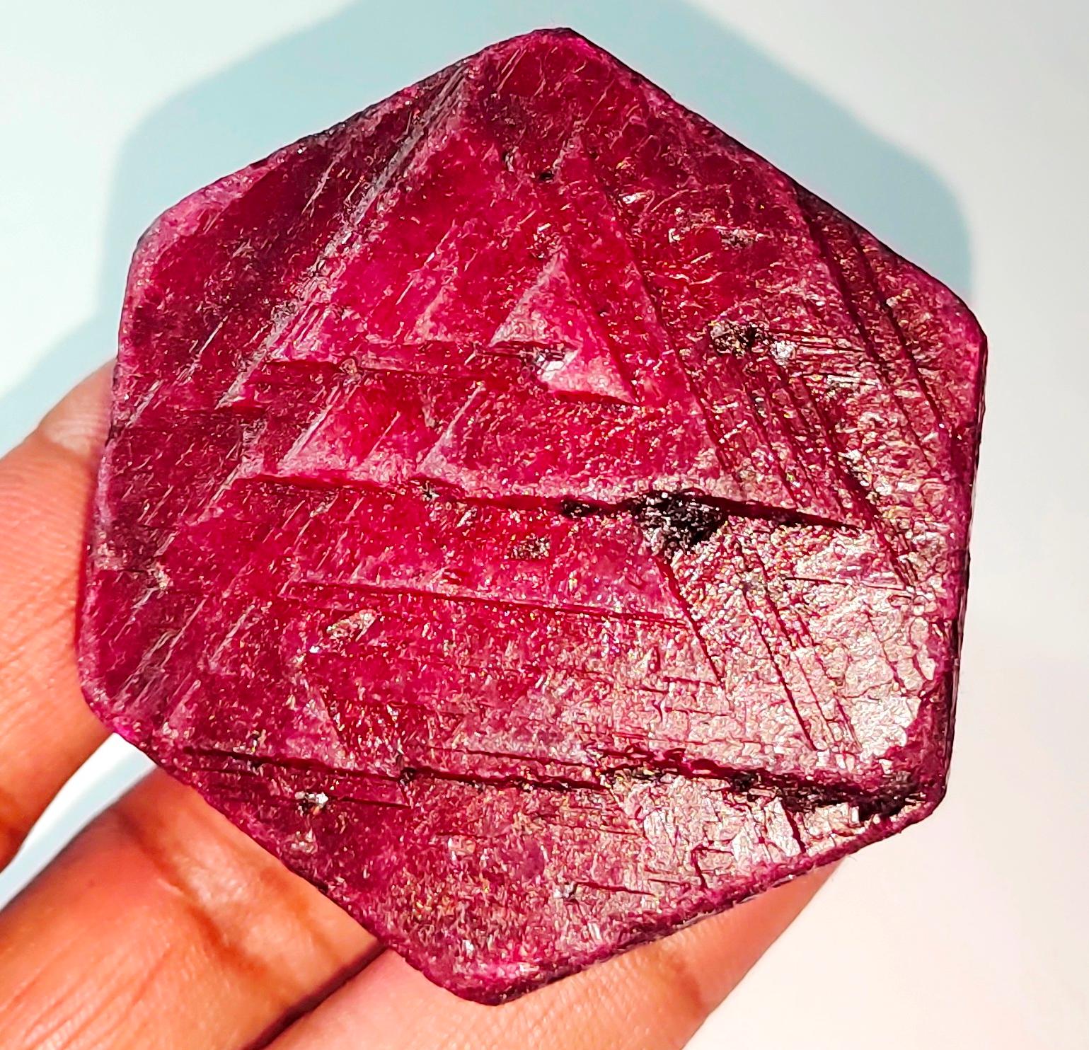 自家製 Corundum Ruby Genuine Ruby Genuine Top Quality Created Corundum Heart Cut
