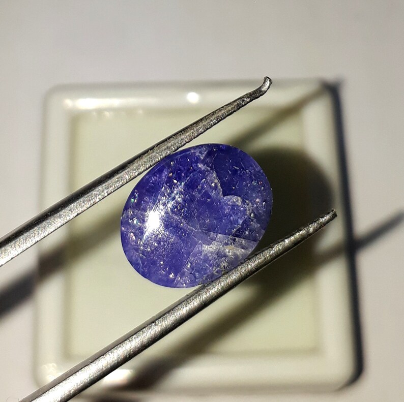 4.20 Cts Beautiful Natural Blue Tanzania Tanzanite Oval Cabochon Loose Gemstone