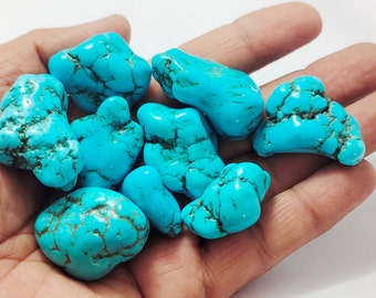 Arizona Turquoise Nugget Lot: Natural Untreated Rough Gemstones H55-3