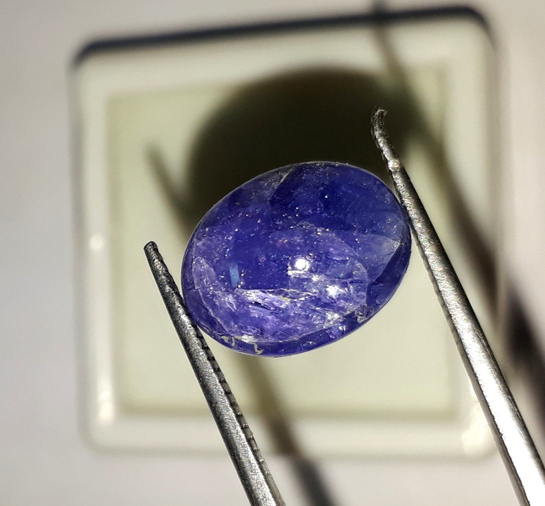 4.20 Cts Beautiful Natural Blue Tanzania Tanzanite Oval Cabochon Loose Gemstone