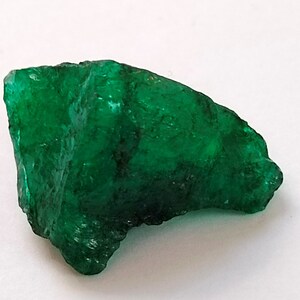 Natural Green Emerald Zambian Rough Loose Gemstone