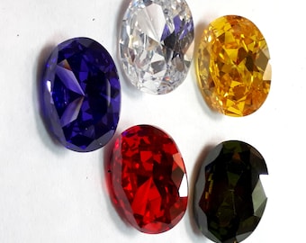 Natuurlijke Multi Color Zircon Oval Shape Loose Gemstone Lot