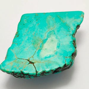 Natural Blue Turquoise Slab Polish Rough Loose Gemstone M22-3