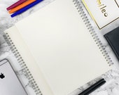 Miliko Transparent Hardcover B5(7.1 quot x10 quot ) Wirebound Notebook Set (Dot Grid)
