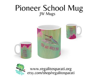 2023 Pioneer School Mugs | JW Mugs | JW Gifts |  Pss Mug | Observe Intently Birds Of Heaven You Are Worth More | Regalitos Para Ti Gift Shop