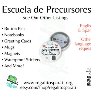 SPANISH 2024 Pioneer School Printable Card JW Gifts Instant Download Escuela de Precursor Cumple Completamente tu ministerio JW Tarjeta image 3