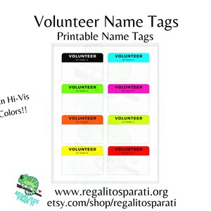 Maintenance Training Visit Printable Name Tags LDC Printable Stickers image 2