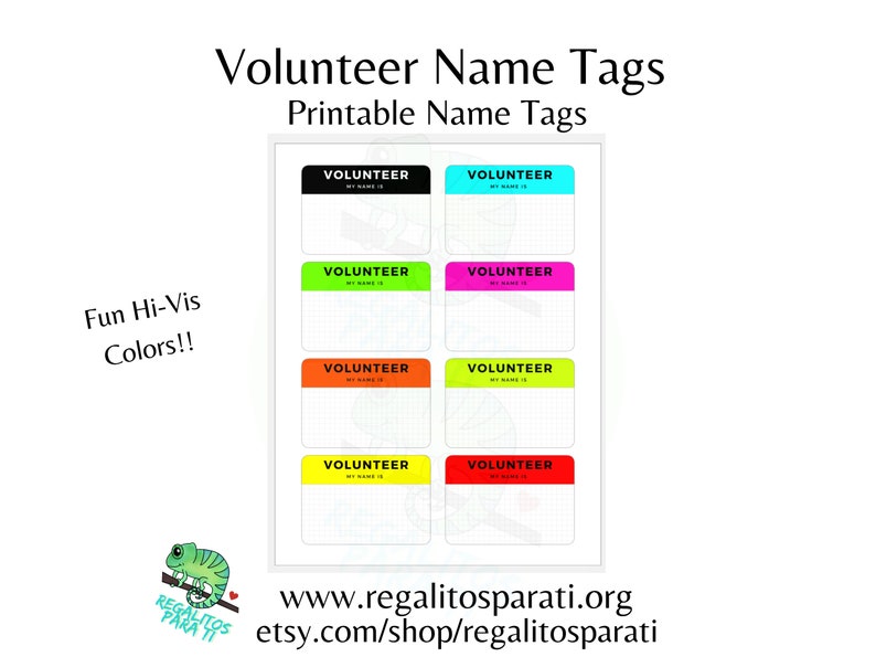 Maintenance Training Visit Printable Name Tags LDC Printable Stickers image 2