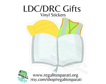 Safety and Spirituality Bible Hard Hat LDC DRC Stickers Vinyl - Pioneer Gifts - Baptism Gift - New Service Year Goals - Jw Art