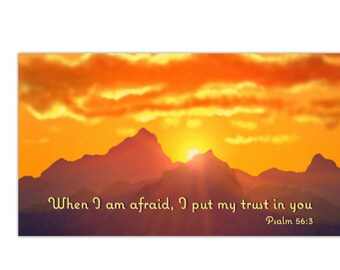 2024 JW Year Text Magnet When I Am Afraid I Put My Trust In You Psalm 56:3 JW Gift