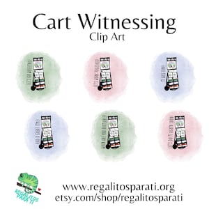 カート証言ステッカー - JW クリップ アート - パイオニア スクール ギフト - SMPW - 印刷可能なプランナー ステッカー デジタル プランナー - 即時ダウンロード!