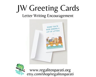 Letter Writing Encouragement Card - JW Printable Greeting Cards - Encourage Elderly Brothers Sisters Widowers Christian Men Women of Faith