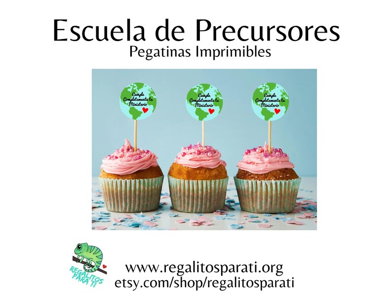 SPANISH 2024 Pioneer School Gifts Stickers Tags Instant Download Escuela de Precursor Cumple Completamente tu Ministerio pegatinas image 6
