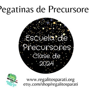 ESPAGNOL 2025 Pioneer School Gifts Stickers Pioneer School Étiquettes cadeaux Téléchargement instantané imprimable PSS Escuela de Precursor Pegatina