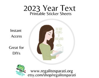 SPANISH PREORDER 2023 JW Year Text Stickers The Very Essence of Your Word is Truth Printable jw Clip Art  Pioneer Gift Instant Download