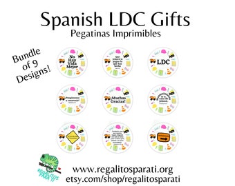 SPANISH LDC Gift Treat Label Pegatinas Imprimible JW Cupcake Topper Download- ldc Printable Stickers - ldc Download - ldc pioneer elder gift