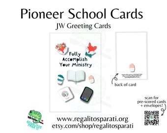 2024 Pioneer School Gifts Printable Card Instant Download Fully Accomplish Your Ministry JW Greeting Card Download Congratulations