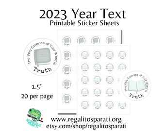 SPANISH Preorder 2023 JW Year Text Bible Stickers The Very Essence of Your Word is Truth Printable JW Clip Art Pioneer Gift Instant Download